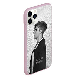 Чехол iPhone 11 Pro матовый Justin Bieber, цвет: 3D-розовый — фото 2