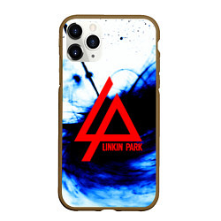 Чехол iPhone 11 Pro матовый Linkin Park blue smoke, цвет: 3D-коричневый