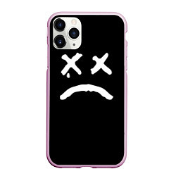 Чехол iPhone 11 Pro матовый Lil Peep: RIP Smile, цвет: 3D-розовый