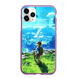 Чехол iPhone 11 Pro матовый Z-Link, цвет: 3D-фиолетовый