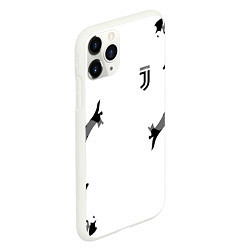 Чехол iPhone 11 Pro матовый FC Juventus: White Original, цвет: 3D-белый — фото 2