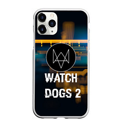 Чехол iPhone 11 Pro матовый Watch Dogs 2: Tech Scheme, цвет: 3D-белый
