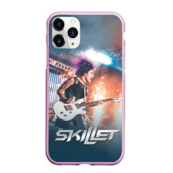 Чехол iPhone 11 Pro матовый Skillet: Korey Cooper, цвет: 3D-розовый