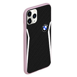 Чехол iPhone 11 Pro матовый BMW CARBON БМВ КАРБОН, цвет: 3D-розовый — фото 2