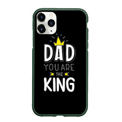 Чехол iPhone 11 Pro матовый Dad you are the King