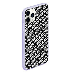 Чехол iPhone 11 Pro матовый YNWA, цвет: 3D-светло-сиреневый — фото 2