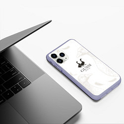 Чехол iPhone 11 Pro матовый GUSSI Ga-Ga-Ga, цвет: 3D-светло-сиреневый — фото 2