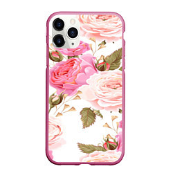 Чехол iPhone 11 Pro матовый Spring Flowers