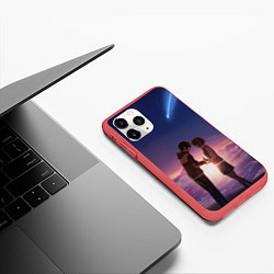 Чехол iPhone 11 Pro матовый Your Name, цвет: 3D-красный — фото 2