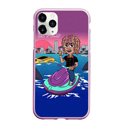 Чехол iPhone 11 Pro матовый Lil Pump on the water, цвет: 3D-розовый