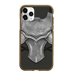 Чехол iPhone 11 Pro матовый Рыцарь в доспехах, цвет: 3D-коричневый