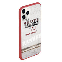 Чехол iPhone 11 Pro матовый The Cranberries: Shoot The Wall, цвет: 3D-красный — фото 2