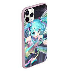 Чехол iPhone 11 Pro матовый Vocaloid, цвет: 3D-розовый — фото 2