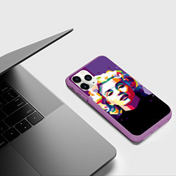 Чехол iPhone 11 Pro матовый Marilyn Monroe, цвет: 3D-фиолетовый — фото 2