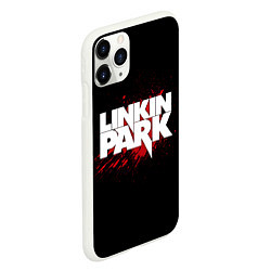 Чехол iPhone 11 Pro матовый Linkin Park: Drop of Blood, цвет: 3D-белый — фото 2