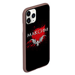Чехол iPhone 11 Pro матовый Готический Максим, цвет: 3D-коричневый — фото 2