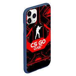 Чехол iPhone 11 Pro матовый CS:GO - Олег, цвет: 3D-тёмно-синий — фото 2