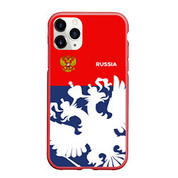Чехол iPhone 11 Pro матовый Russian Style, цвет: 3D-красный