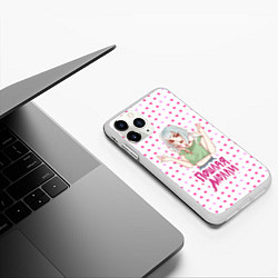 Чехол iPhone 11 Pro матовый Пошлая Молли, цвет: 3D-белый — фото 2