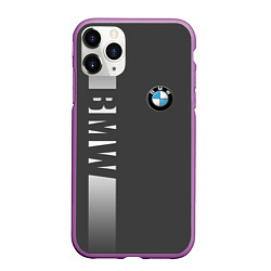 Чехол iPhone 11 Pro матовый BMW SPORT, цвет: 3D-фиолетовый