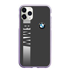 Чехол iPhone 11 Pro матовый BMW SPORT, цвет: 3D-светло-сиреневый