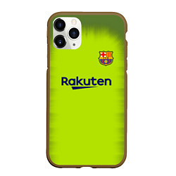 Чехол iPhone 11 Pro матовый FC Barcelona: Home 18/19, цвет: 3D-коричневый