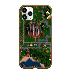 Чехол iPhone 11 Pro матовый Heroes III: Map, цвет: 3D-коричневый