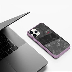 Чехол iPhone 11 Pro матовый AUDI SPORT, цвет: 3D-сиреневый — фото 2