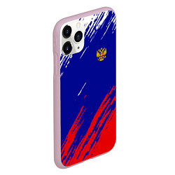 Чехол iPhone 11 Pro матовый RUSSIA SPORT, цвет: 3D-розовый — фото 2