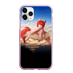 Чехол iPhone 11 Pro матовый Red Pony, цвет: 3D-розовый