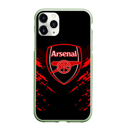 Чехол iPhone 11 Pro матовый Arsenal FC: Sport Fashion, цвет: 3D-салатовый