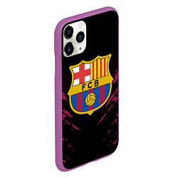 Чехол iPhone 11 Pro матовый Barcelona FC: Sport Fashion, цвет: 3D-фиолетовый — фото 2