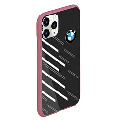 Чехол iPhone 11 Pro матовый BMW SPORT, цвет: 3D-малиновый — фото 2