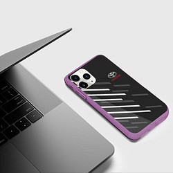 Чехол iPhone 11 Pro матовый Toyota: White Rays, цвет: 3D-фиолетовый — фото 2