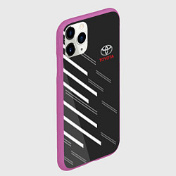 Чехол iPhone 11 Pro матовый Toyota: White Rays, цвет: 3D-фиолетовый — фото 2