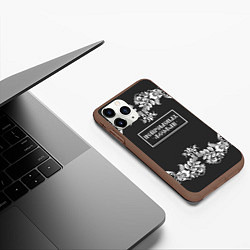 Чехол iPhone 11 Pro матовый Нейромонах Феофан, цвет: 3D-коричневый — фото 2