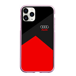 Чехол iPhone 11 Pro матовый Audi: Red Sport, цвет: 3D-розовый