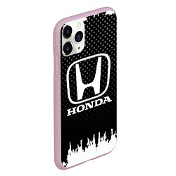 Чехол iPhone 11 Pro матовый Honda: Black Side, цвет: 3D-розовый — фото 2