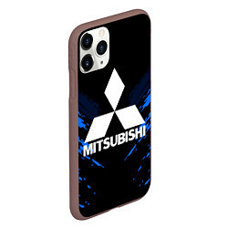 Чехол iPhone 11 Pro матовый Mitsubishi: Blue Anger, цвет: 3D-коричневый — фото 2