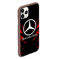 Чехол iPhone 11 Pro матовый Mercedes-Benz: Red Anger, цвет: 3D-коричневый — фото 2