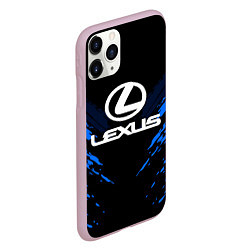 Чехол iPhone 11 Pro матовый Lexus: Blue Anger, цвет: 3D-розовый — фото 2