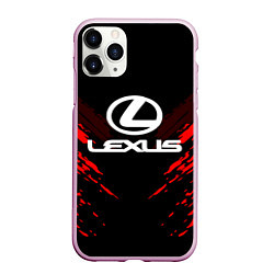 Чехол iPhone 11 Pro матовый Lexus: Red Anger, цвет: 3D-розовый