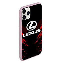 Чехол iPhone 11 Pro матовый Lexus: Red Anger, цвет: 3D-розовый — фото 2