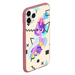 Чехол iPhone 11 Pro матовый My Little Pony, цвет: 3D-малиновый — фото 2