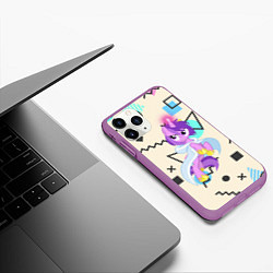 Чехол iPhone 11 Pro матовый My Little Pony, цвет: 3D-фиолетовый — фото 2