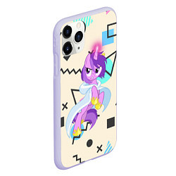 Чехол iPhone 11 Pro матовый My Little Pony, цвет: 3D-светло-сиреневый — фото 2