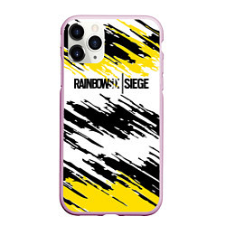 Чехол iPhone 11 Pro матовый Rainbow Six Siege: Yellow, цвет: 3D-розовый
