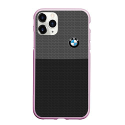 Чехол iPhone 11 Pro матовый BMW SPORT, цвет: 3D-розовый