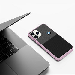 Чехол iPhone 11 Pro матовый BMW SPORT, цвет: 3D-розовый — фото 2