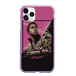 Чехол iPhone 11 Pro матовый Gosling Drive, цвет: 3D-светло-сиреневый